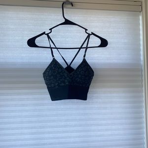 Leopard print size small sports bra